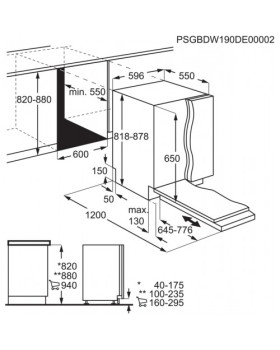 Nõudepesumasin aeg, integreeritav, 3 korvi, 60 cm, 44 db-foto2