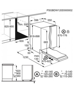 Nõudepesumasin aeg, integreeritav, 3 korvi, 60 cm, 44 db-foto2