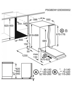Nõudepesumasin aeg, integreeritav, 3 korvi, 60 cm, 44 db-foto2