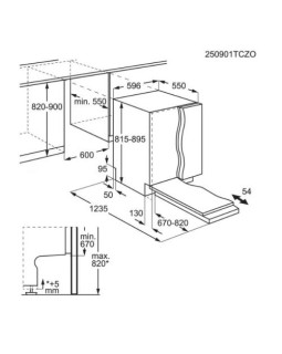 Nõudepesumasin aeg, integreeritav, 3 korvi, 60 cm, 42 db-foto2