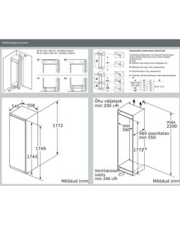 Sügavkülmik neff, integreeritav, 177 cm, 212 l, 35 db, nofrost, valge-foto4