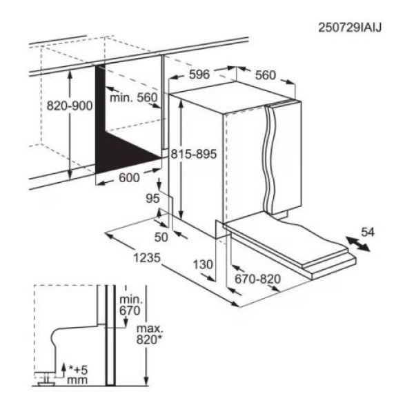 Nõudepesumasin aeg, integreeritav, comfortlift, 3 korvi, 60 cm, 38 db Nõudepesumasin aeg, integreeritav, comfortlift, 3 korvi, 60 cm, 38 db