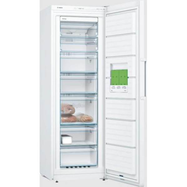 Sügavkülmik bosch, 176 cm,  225 l, 39 db, elektrooniline juhtimine, nofrost, valge