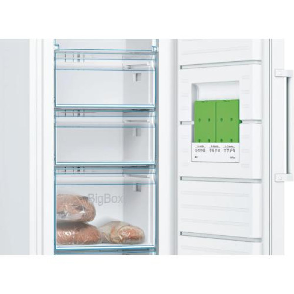 Sügavkülmik bosch, 176 cm,  225 l, 39 db, elektrooniline juhtimine, nofrost, valge