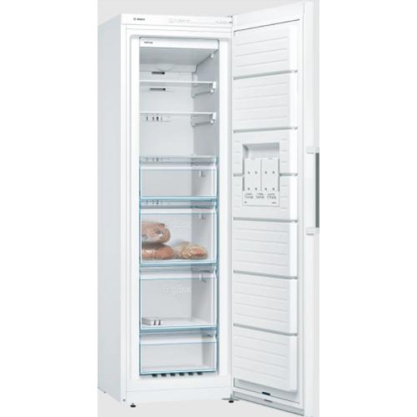 Sügavkülmik bosch, 186 cm, 242 l, 39 db, elektrooniline juhtimine, nofrost, valge