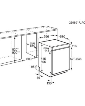Nõudepesumasin aeg, integreeritud, 3 korvi, 60 cm, 38 db, rv-paneeliga-foto3
