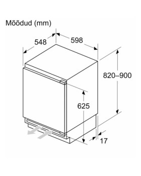 Sügavkülmik bosch, integreeritav, 82 cm, 85 l, 35 db, nofrost, elektrooniline juhtimine-foto4