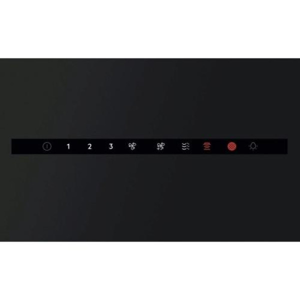 Õhupuhastaja aeg, seina, 90 cm, hob2hood, max 55 db, 760 m3/h, matt must