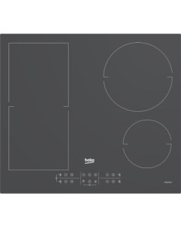 Pliidiplaat beko, 4 x induktsioon, 60 cm, tumehall, lõigatud serv