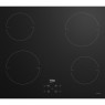 Pliidiplaat beko, 4 x induktsioon, 60 cm, must, lõigatud serv