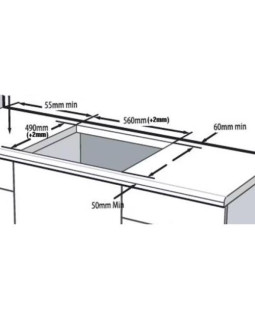 Pliidiplaat beko, 4 x induktsioon, 60 cm, must, lõigatud serv-foto4