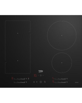 Pliidiplaat beko, 4 x induktsioon, 60 cm, must, lõigatud serv