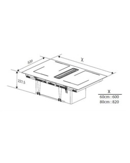 Õhupuhastiga pliidiplaat beko, 4 x induktsioon, 60 cm, 620 m3/h, must-foto6