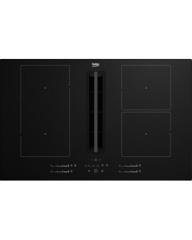 Õhupuhastiga pliidiplaat beko, 4 x induktsioon, 82 cm, 620 m3/h, must