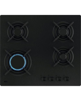 Pliidiplaat aeg, 4 x gaas, 60 cm, klaas, matt must