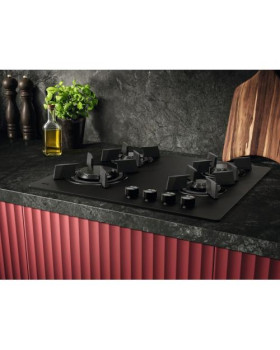 Pliidiplaat aeg, 4 x gaas, 60 cm, klaas, matt must-foto2