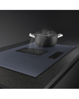 Õhupuhastiga pliidiplaat smeg, 4 x induktsioon, 83 cm, 700 m3/h, 65 db, lõigatud serv, neptuunhall-foto4