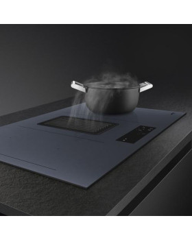 Õhupuhastiga pliidiplaat smeg, 4 x induktsioon, 83 cm, 700 m3/h, 65 db, lõigatud serv, neptuunhall-foto4