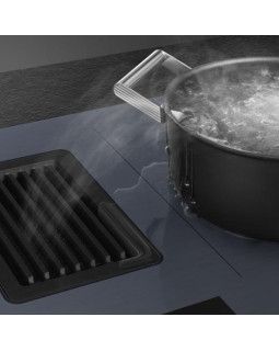 Õhupuhastiga pliidiplaat smeg, 4 x induktsioon, 83 cm, 700 m3/h, 65 db, lõigatud serv, neptuunhall-foto6