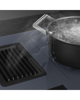 Õhupuhastiga pliidiplaat smeg, 4 x induktsioon, 83 cm, 700 m3/h, 65 db, lõigatud serv, neptuunhall-foto6