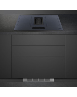 Õhupuhastiga pliidiplaat smeg, 4 x induktsioon, 83 cm, 700 m3/h, 65 db, lõigatud serv, neptuun hall-foto7