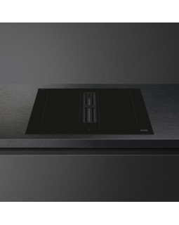 Õhupuhastiga pliidiplaat smeg, 4 x induktsioon, 70 cm, 650 m3/h, 68 db, lõigatud serv, must-foto2