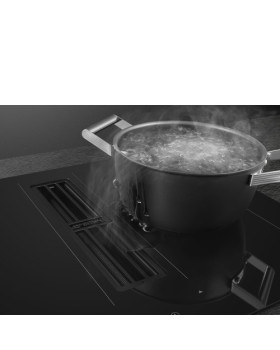 Õhupuhastiga pliidiplaat smeg, 4 x induktsioon, 70 cm, 650 m3/h, 68 db, lõigatud serv, must-foto6