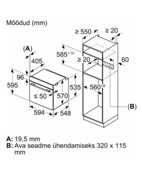 Ahi bosch, 71 l, a+, aurufunktsioon, pürolüüs, must/rv-teras-foto7