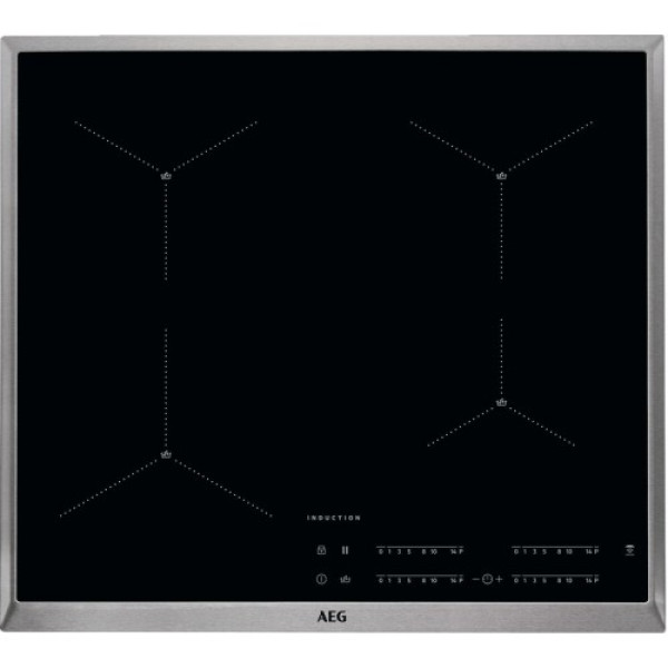 Pliidiplaat aeg, 4 x induktsioon, 58 cm, hob2hood, must, rv raam Kodumasinad
