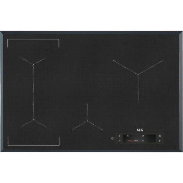 Pliidiplaat aeg, 4 x induktsioon, flexi tsoon, 78 cm, hob2hood, faasitud, tumehall Kodumasinad