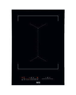 Pliidiplaat aeg, domino, 2 x induktsioon, 36 cm, lõigatud serv, must