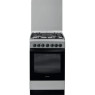 Gaasipliit indesit, 4 x gaas, elektriahi, hüdrolüüs, 50 cm, roostevaba