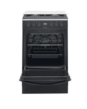 Gaasipliit indesit, 4 x gaas, 60 l, elektriahi, hüdrolüüs, 50 cm, must-foto2