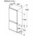 Külmik bosch, integreeritav, 193,5 cm, 285/98 l, 34 db, nofrost, elektrooniline juhtimine, valge Kodumasinad