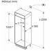 Külmik bosch, integreeritav, 193,5 cm, 285/98 l, 34 db, nofrost, elektrooniline juhtimine, valge Kodumasinad