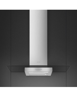 Õhupuhastaja smeg, seina, 90 cm, 677 m3/h, 62 db, rv teras/klaas-foto2