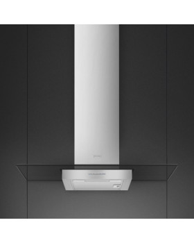 Õhupuhastaja smeg, seina, 90 cm, 677 m3/h, 62 db, rv teras/klaas-foto2