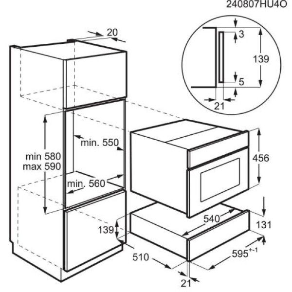 Vaakumpakendaja electrolux, integreeritav, matt must