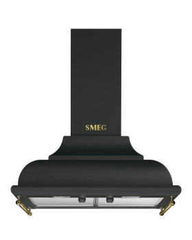 Õhupuhastaja smeg cortina, seina, 60 cm, antratsiit/messing, 788m3/h, 63 db