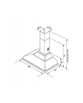 Õhupuhastaja smeg cortina, seina, 90 cm, kreem/messing, 788m3/h, 63 db-foto2