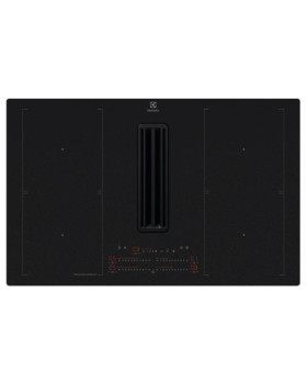 Õhupuhastiga pliidiplaat electrolux, 4 x induktsioon, 80 cm, saphirmatt, 630 m3/h, 64 db, lõigatud servad