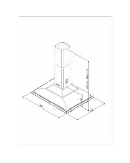 Õhupuhastaja smeg cortina, saare, 90 cm, antratsiit/messing, 754m3/h, 65 db-foto3
