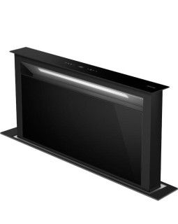 Tööpinna õhupuhastaja smeg linea, 90 cm, 720 m3/h, min 43 db/max 68db, must harjatud teras/must klaas