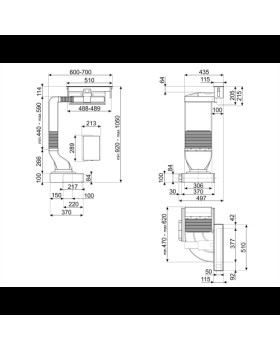 Õhupuhastaja smeg, 12 cm, 550 cm3/h, must klaas-foto9
