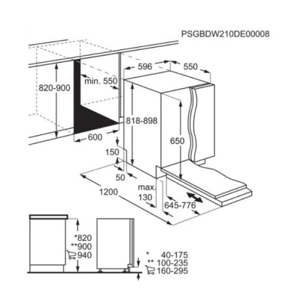 Nõudepesumasin electrolux, integreeritav, 60 cm, 46 db
