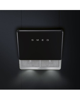 Õhupuhastaja smeg 50-ndate stiil, seina, 75 cm, must-foto2