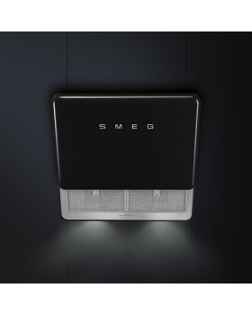 Õhupuhastaja smeg 50-ndate stiil, seina, 75 cm, must-foto2