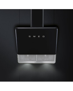 Õhupuhastaja smeg 50-ndate stiil, seina, 75 cm, must-foto3