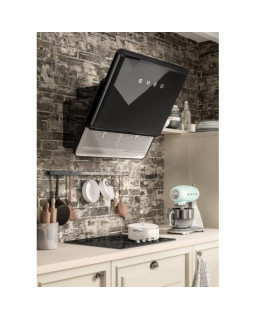 Õhupuhastaja smeg 50-ndate stiil, seina, 75 cm, must-foto5