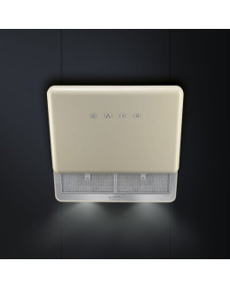 Õhupuhastaja smeg 50-ndate stiil, seina, 75 cm, kreem-foto2